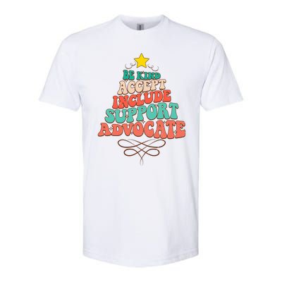 Be Kind Accept Include Support Christmas Special Education Softstyle® CVC T-Shirt