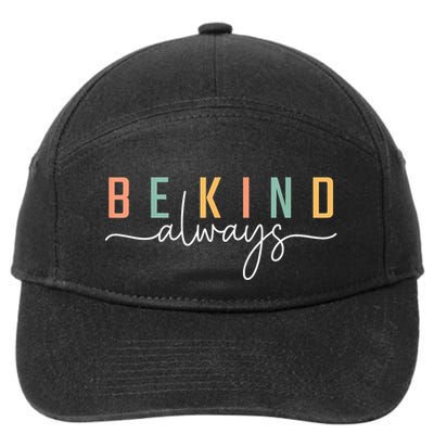 Be Kind Always Women Letter Print Inspirational 7-Panel Snapback Hat