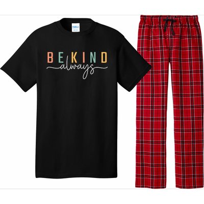 Be Kind Always Women Letter Print Inspirational Pajama Set