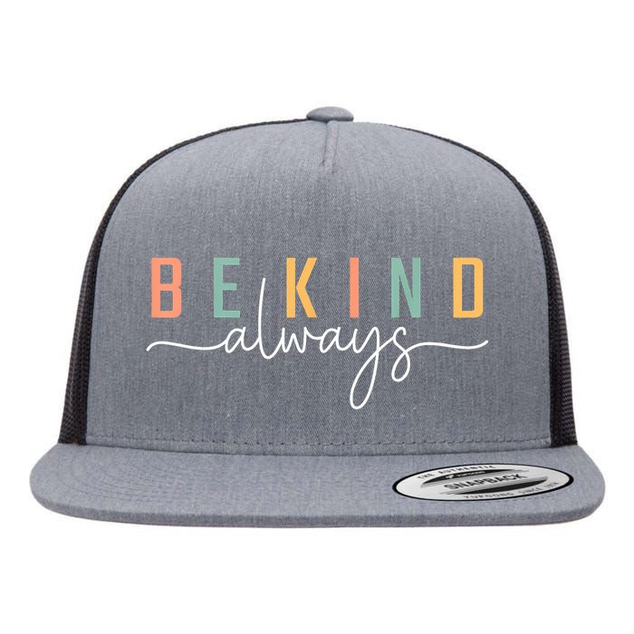 Be Kind Always Women Letter Print Inspirational Flat Bill Trucker Hat