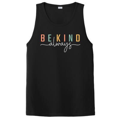 Be Kind Always Women Letter Print Inspirational PosiCharge Competitor Tank