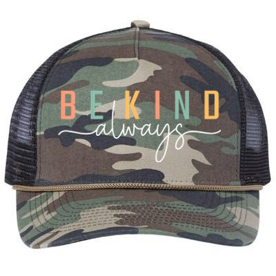 Be Kind Always Women Letter Print Inspirational Retro Rope Trucker Hat Cap