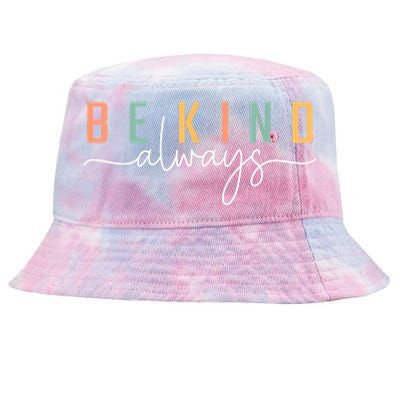 Be Kind Always Women Letter Print Inspirational Tie-Dyed Bucket Hat