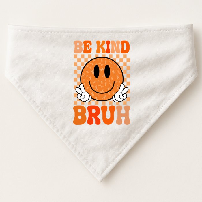 Be Kind Bruh Anti Bullying Smile Face USA-Made Doggie Bandana