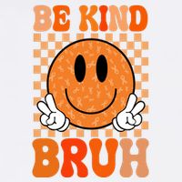 Be Kind Bruh Anti Bullying Smile Face USA-Made Doggie Bandana