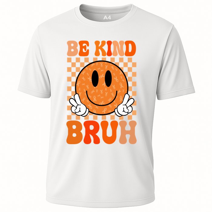 Be Kind Bruh Anti Bullying Smile Face Cooling Performance Crew T-Shirt