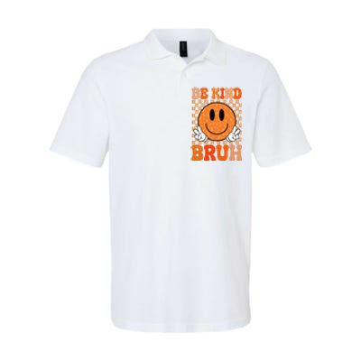 Be Kind Bruh Anti Bullying Smile Face Softstyle Adult Sport Polo