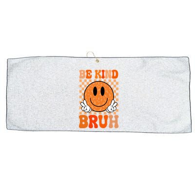 Be Kind Bruh Anti Bullying Smile Face Large Microfiber Waffle Golf Towel