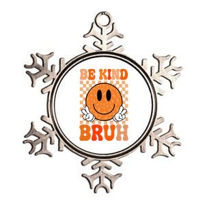 Be Kind Bruh Anti Bullying Smile Face Metallic Star Ornament