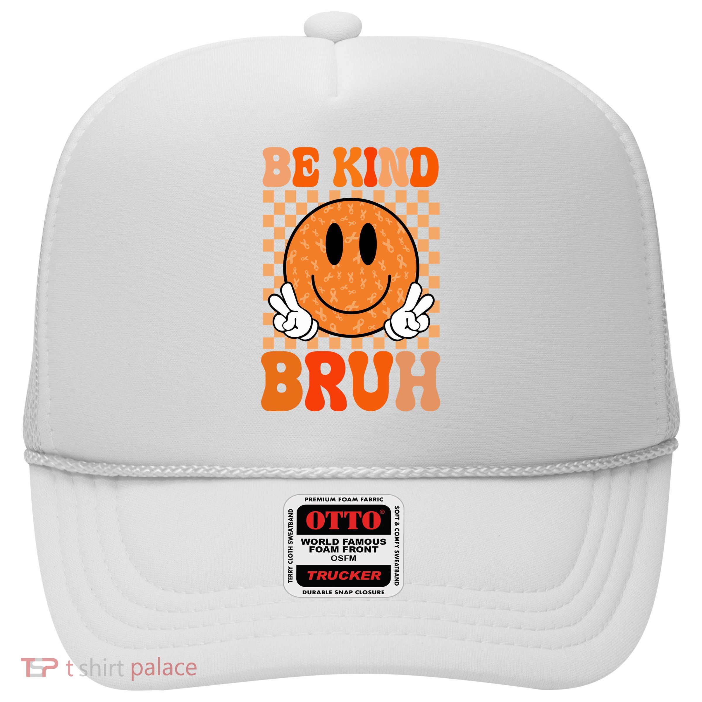 Be Kind Bruh Anti Bullying Smile Face Trucker Hat