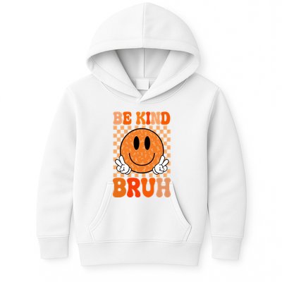 Be Kind Bruh Anti Bullying Smile Face Kids Hoodie