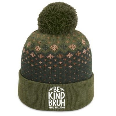 Be Kind Bruh Unity Day 2024 Orange Anti Bullying Awareness The Baniff Cuffed Pom Beanie