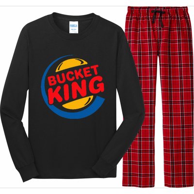 Bucket King Basketball Player Hoops Culture Funny Long Sleeve Pajama Set