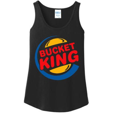 Bucket King Basketball Player Hoops Culture Funny Ladies Essential Tank