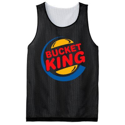 Bucket King Basketball Player Hoops Culture Funny Mesh Reversible Basketball Jersey Tank