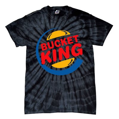 Bucket King Basketball Player Hoops Culture Funny Tie-Dye T-Shirt