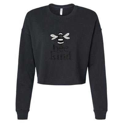 Bee Kind Cropped Pullover Crew
