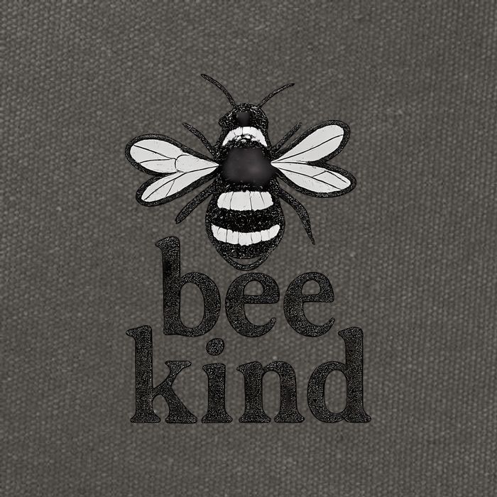 Bee Kind Cotton Canvas Backpack