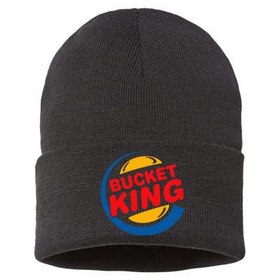 Bucket King Basketball Player Hoops Culture Sustainable Knit Beanie