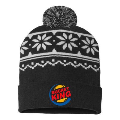 Bucket King Basketball Player Hoops Culture USA-Made Snowflake Beanie