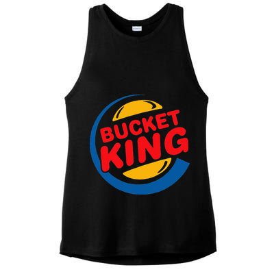 Bucket King Basketball Player Hoops Culture Funny Ladies PosiCharge Tri-Blend Wicking Tank