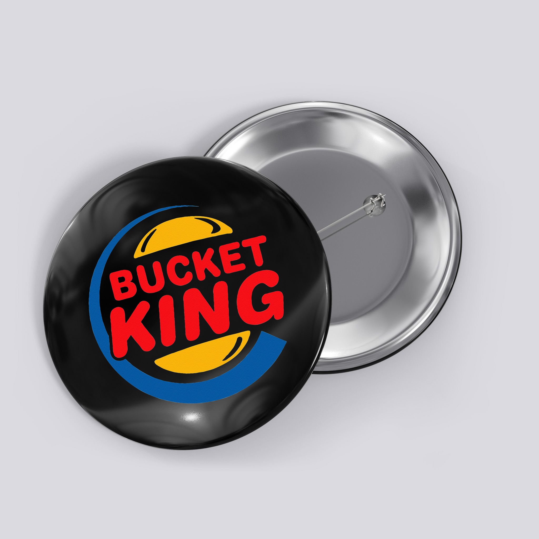 Bucket King Basketball Player Hoops Culture Funny Button