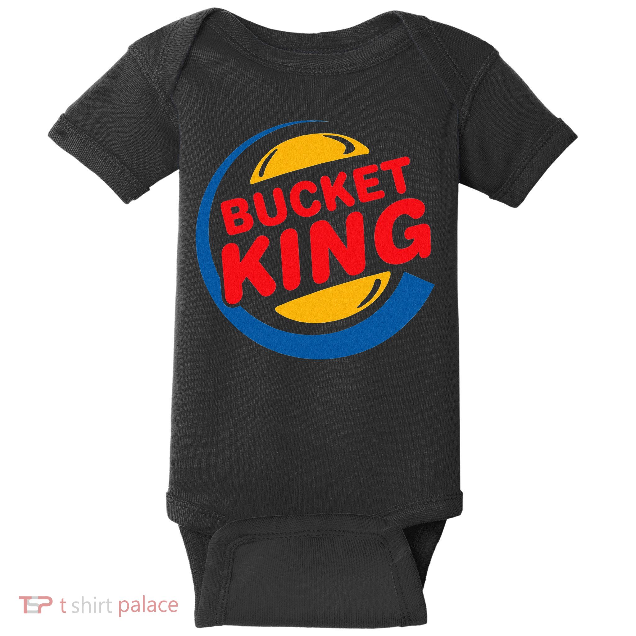 Bucket King Basketball Player Hoops Culture Funny Baby Bodysuit