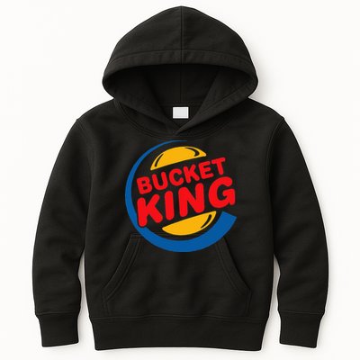 Bucket King Basketball Player Hoops Culture Funny Kids Hoodie
