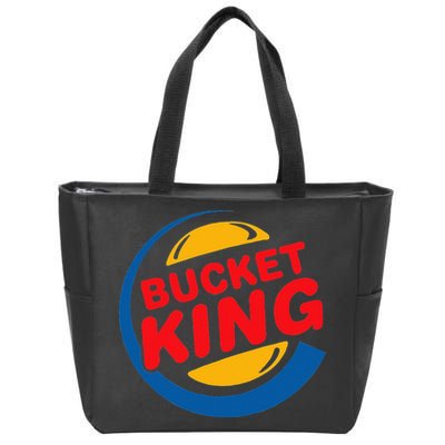 Bucket King Basketball Player Hoops Culture Funny Zip Tote Bag