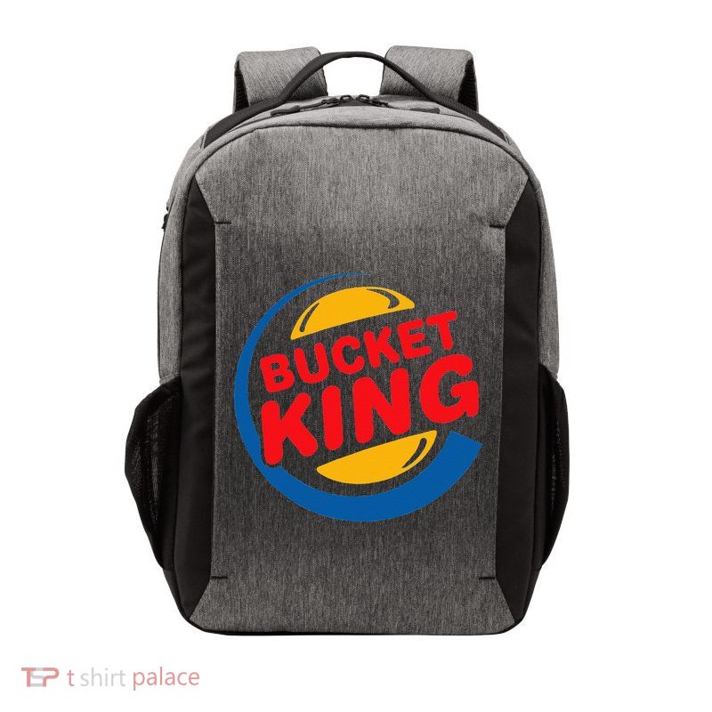 Bucket King Basketball Player Hoops Culture Funny Vector Backpack