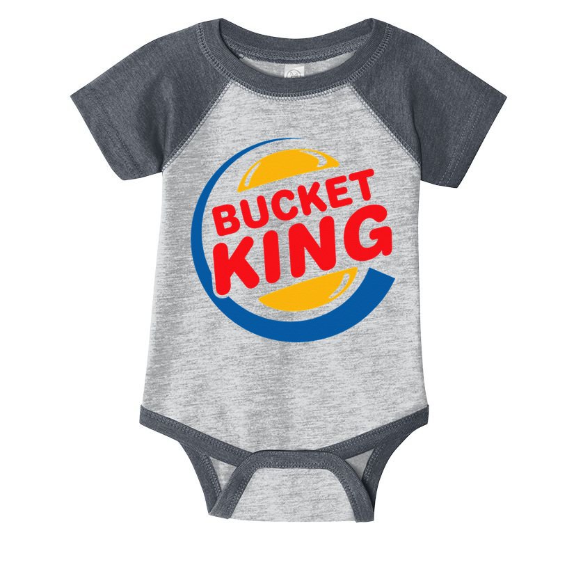 Bucket King Basketball Player Hoops Culture Funny Infant Baby Jersey Bodysuit