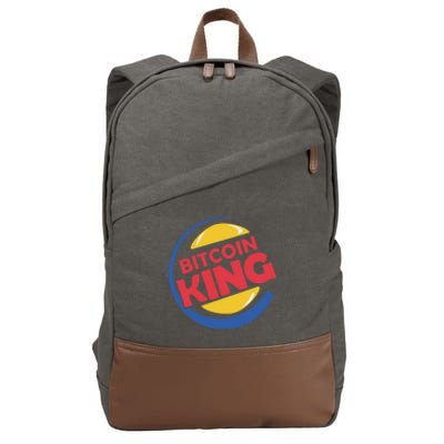 Bitcoin King Cotton Canvas Backpack