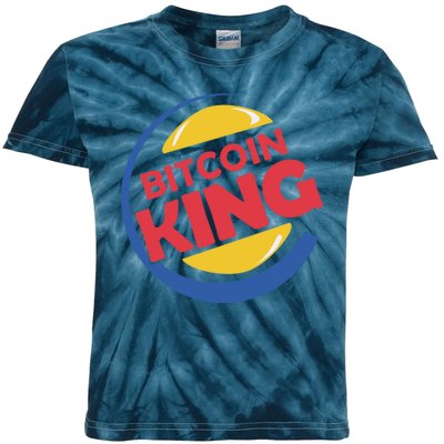 Bitcoin King Kids Tie-Dye T-Shirt