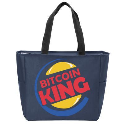 Bitcoin King Zip Tote Bag