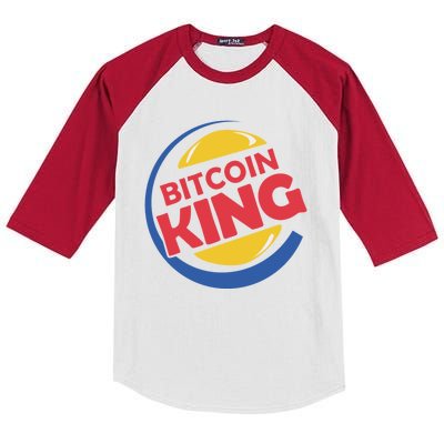 Bitcoin King Kids Colorblock Raglan Jersey