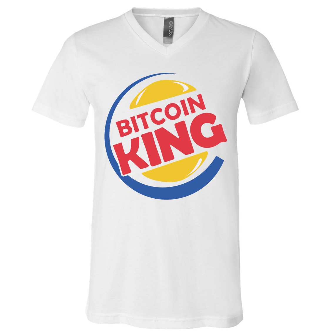 Bitcoin King V-Neck T-Shirt