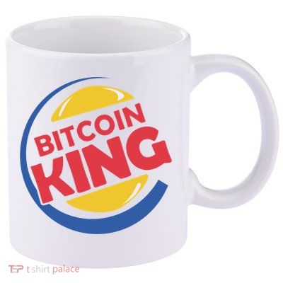 Bitcoin King 11oz C Handle Ceramic Mug