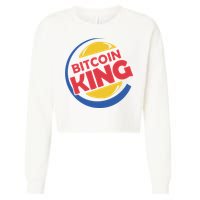 Bitcoin King Cropped Pullover Crew