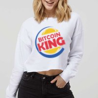 Bitcoin King Cropped Pullover Crew