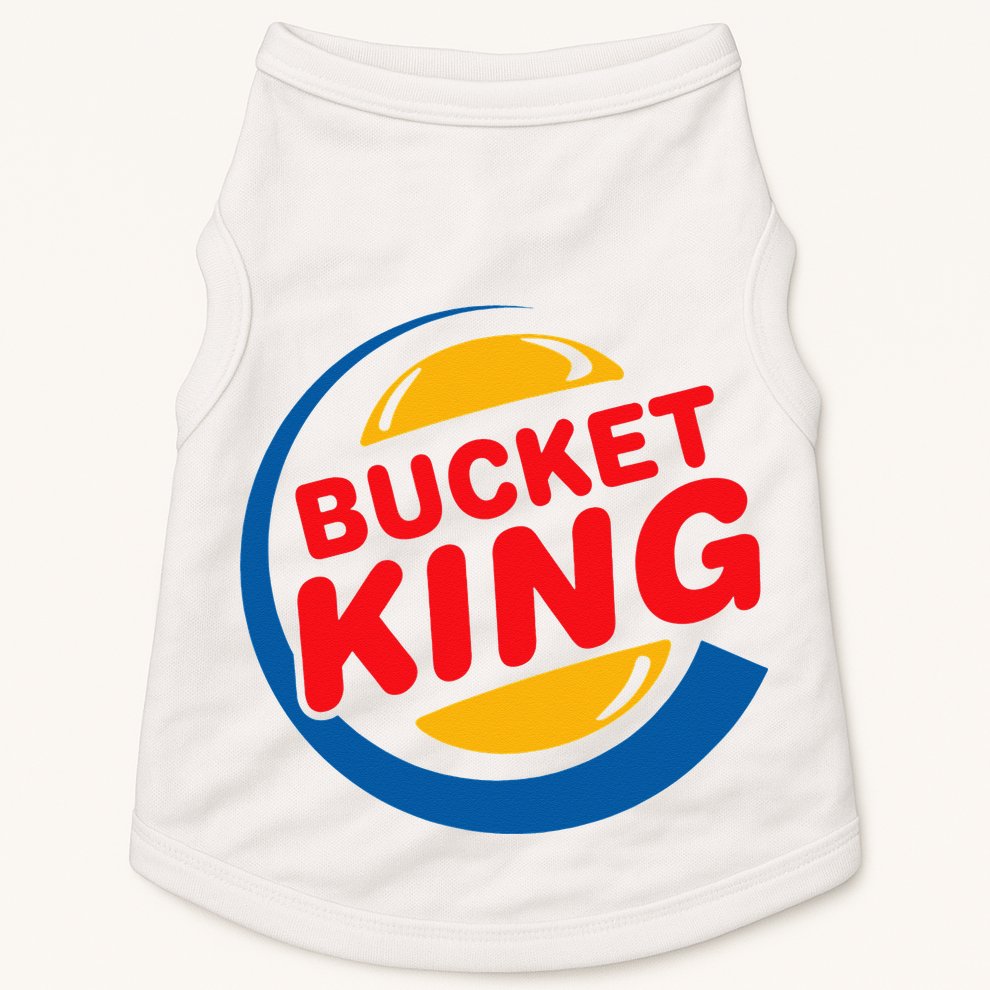 Bucket King Basketball Player Hoops Culture Funny Doggie Tank