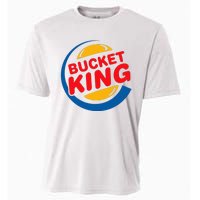 Bucket King Basketball Player Hoops Culture Funny Cooling Performance Crew T-Shirt