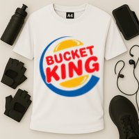 Bucket King Basketball Player Hoops Culture Funny Cooling Performance Crew T-Shirt