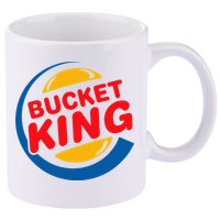 Bucket King Basketball Player Hoops Culture Funny 11oz C Handle Ceramic Mug