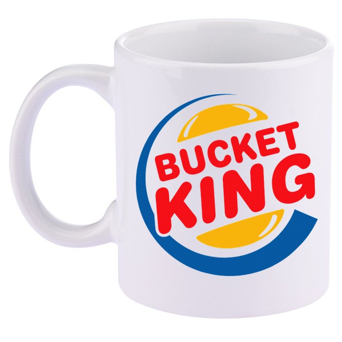 Bucket King Basketball Player Hoops Culture Funny 11oz C Handle Ceramic Mug
