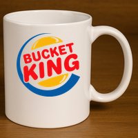 Bucket King Basketball Player Hoops Culture Funny 11oz C Handle Ceramic Mug