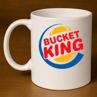 Bucket King Basketball Player Hoops Culture Funny 11oz C Handle Ceramic Mug