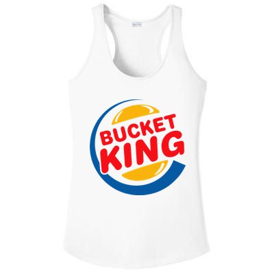Bucket King Basketball Player Hoops Culture Funny Ladies PosiCharge Competitor Racerback Tank