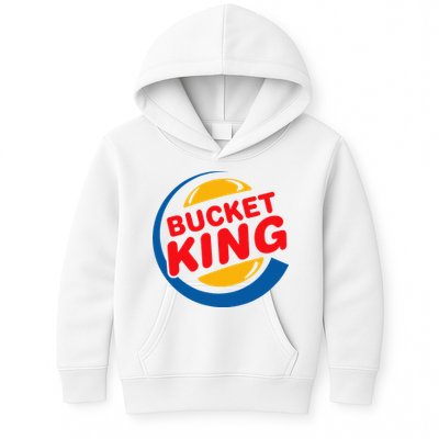 Bucket King Basketball Player Hoops Culture Funny Kids Hoodie