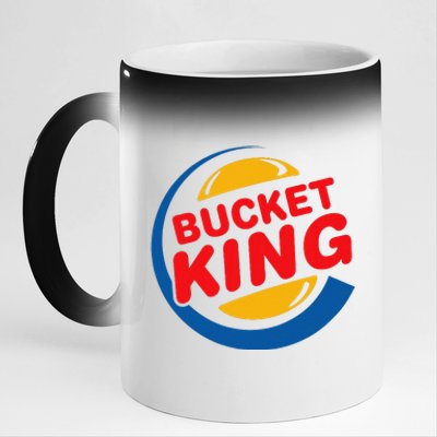 Bucket King Basketball Player Hoops Culture Funny 11oz Black Color Changing Mug