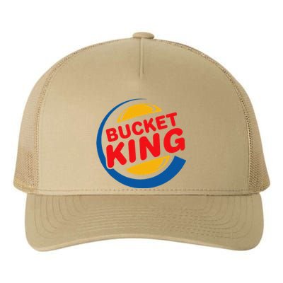 Bucket King Basketball Player Hoops Culture Funny Yupoong Adult 5-Panel Trucker Hat